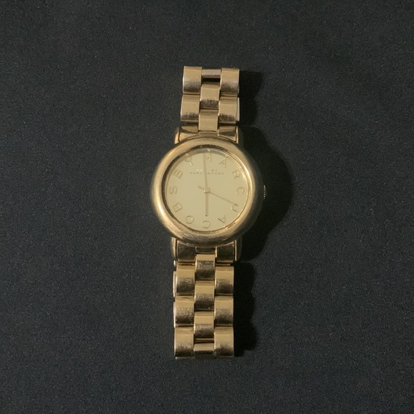 Marc by Marc Jacobs Marci Gold tone Stainless steel link bracelet watch MBM3098